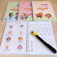 Magic Handwriting Copybook Set – 4 Books + 10 Refills for Kids