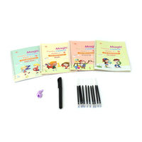 Magic Handwriting Copybook Set – 4 Books + 10 Refills for Kids